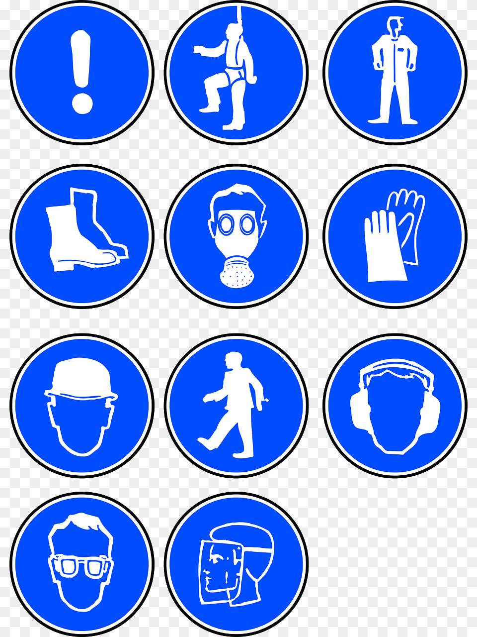 Blueareatext Safety Equipment Symbols, Baby, Person, Adult, Male Free Transparent Png