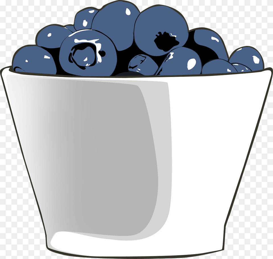Blueberries In A Bowl Clipart, Berry, Blueberry, Food, Fruit Png