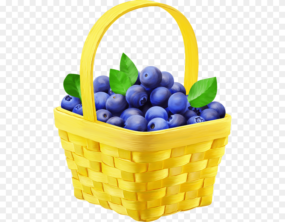 Blueberries In Basket Clipart, Berry, Blueberry, Food, Fruit Png Image