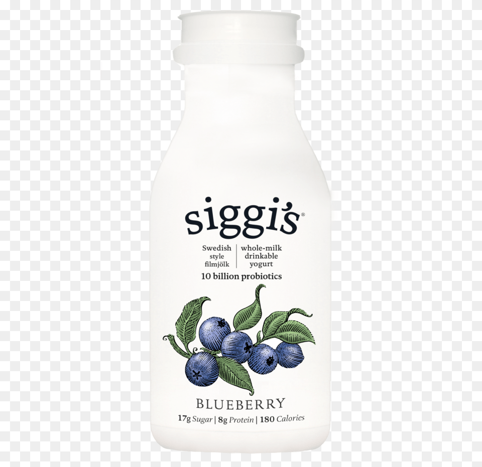 Blueberry 8oz Drinkable Siggi39s Vanilla Cinnamon Yogurt, Berry, Food, Fruit, Plant Free Png