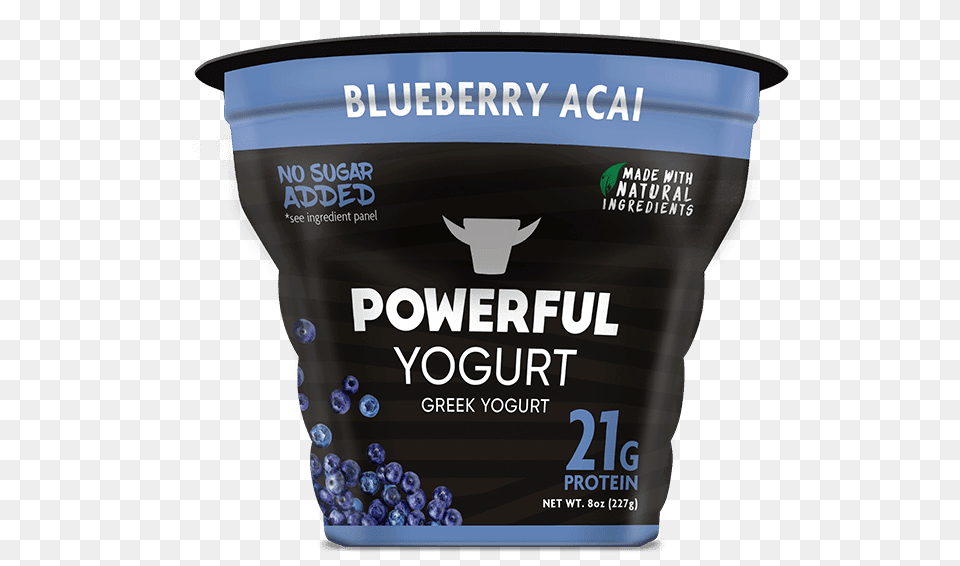 Blueberry Acai Yogurt Powerful High Protein Foods Powerful Yogurt, Berry, Dessert, Food, Fruit Png