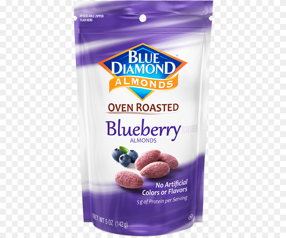 Blueberry Almonds Oven Roasted Blue Diamond Blue Diamond Blueberry Almonds, Berry, Food, Fruit, Plant Png Image