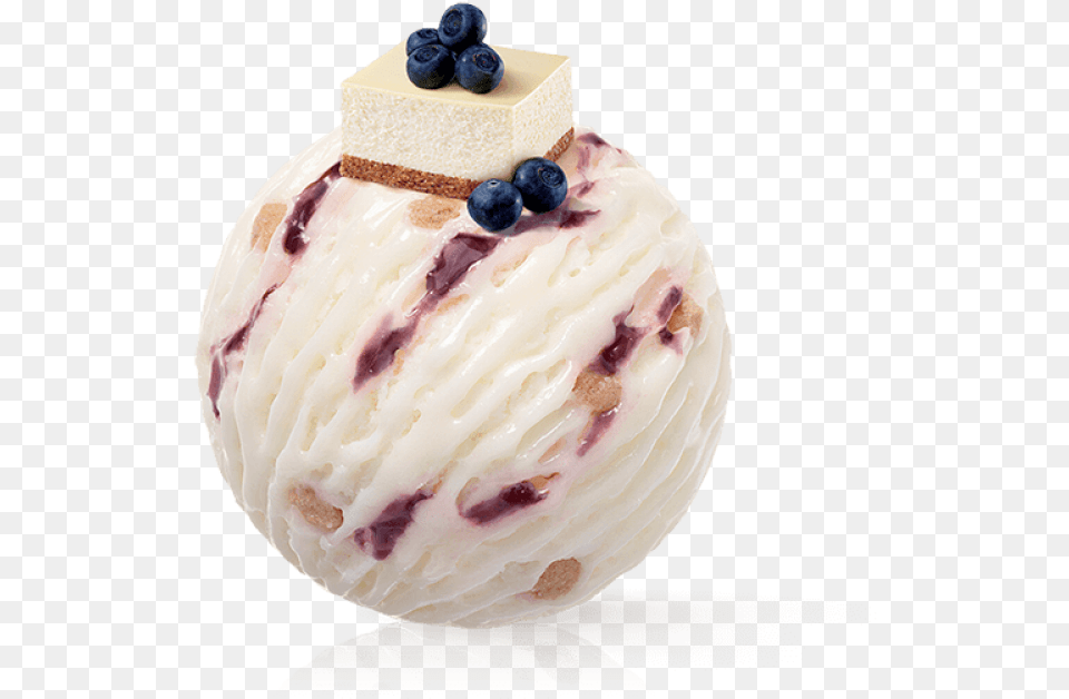 Blueberry Cheesecake Movenpick Blueberry Cheesecake, Cream, Dessert, Food, Ice Cream Png Image