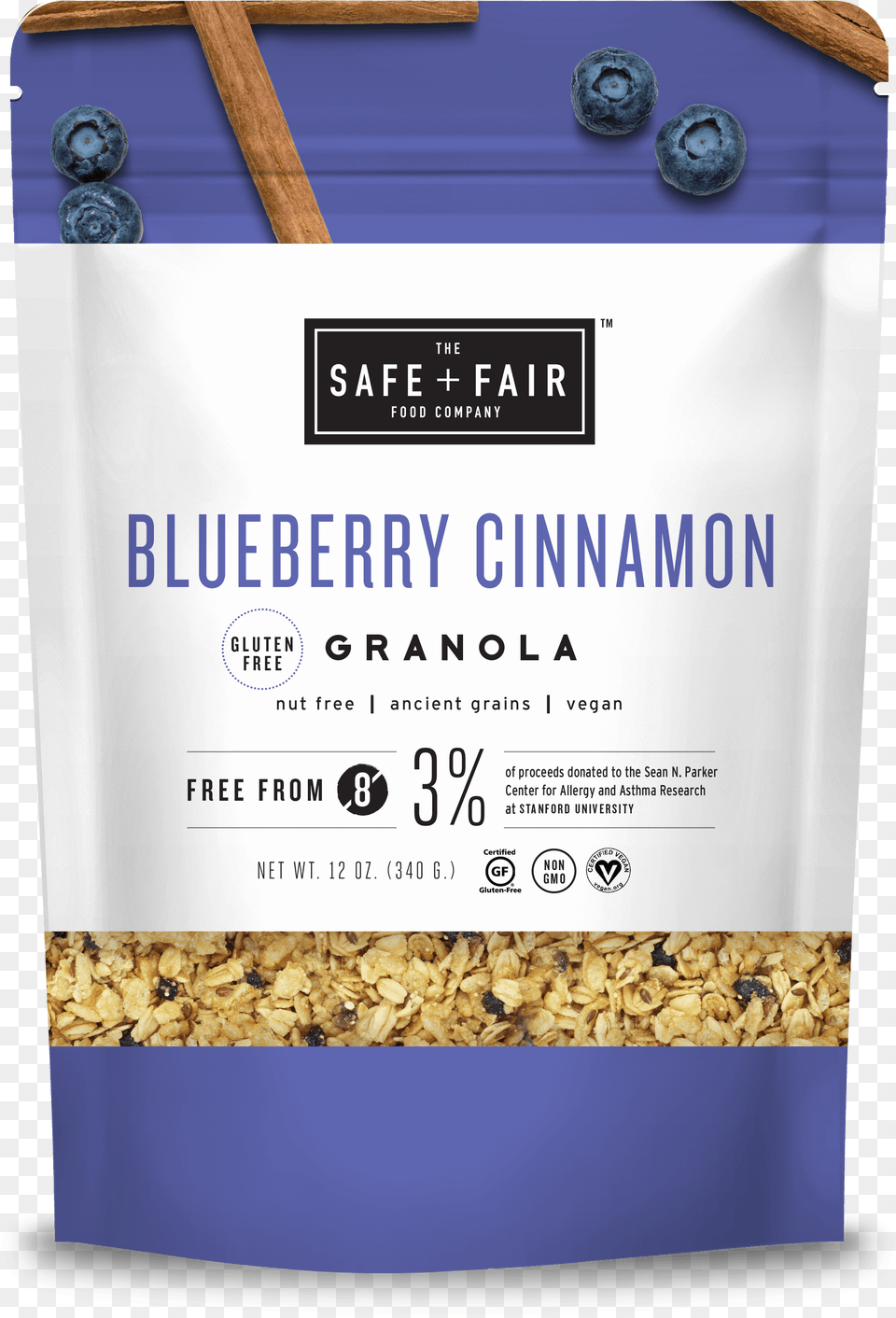 Blueberry Cinnamon Granola, Food, Grain, Produce, Business Card Png Image