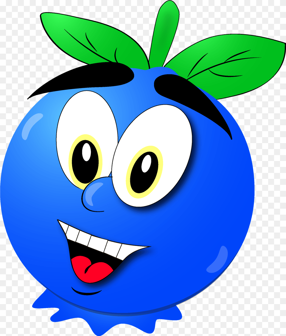 Blueberry Clipart Blue Fruit Cartoon, Food, Plant, Produce, Berry Free Transparent Png