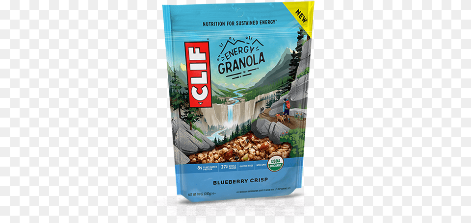 Blueberry Crisp Packaging Clif Energy Granola, Advertisement, Food, Nut, Plant Png Image