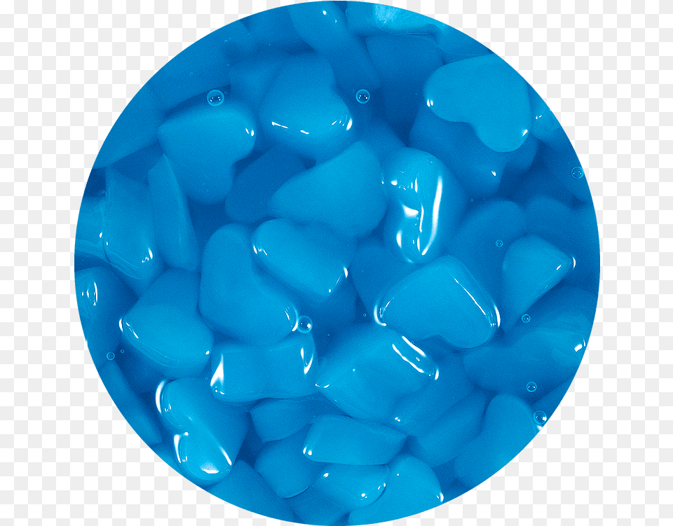 Blueberry Flavor Jelly With Heart Shape Solid, Turquoise, Balloon Free Png