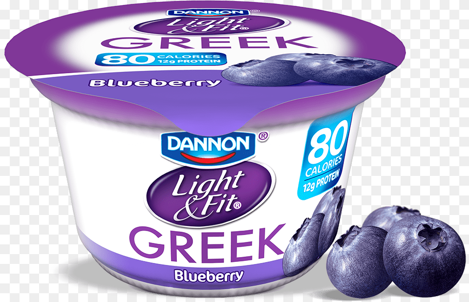 Blueberry Greek Yogurt Light And Fit Greek Strawberry Yogurt, Berry, Produce, Plant, Fruit Png