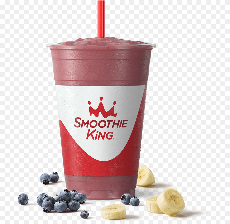Blueberry Heaven Smoothie King Vanilla Hulk Smoothie King, Food, Berry, Produce, Plant Free Png Download