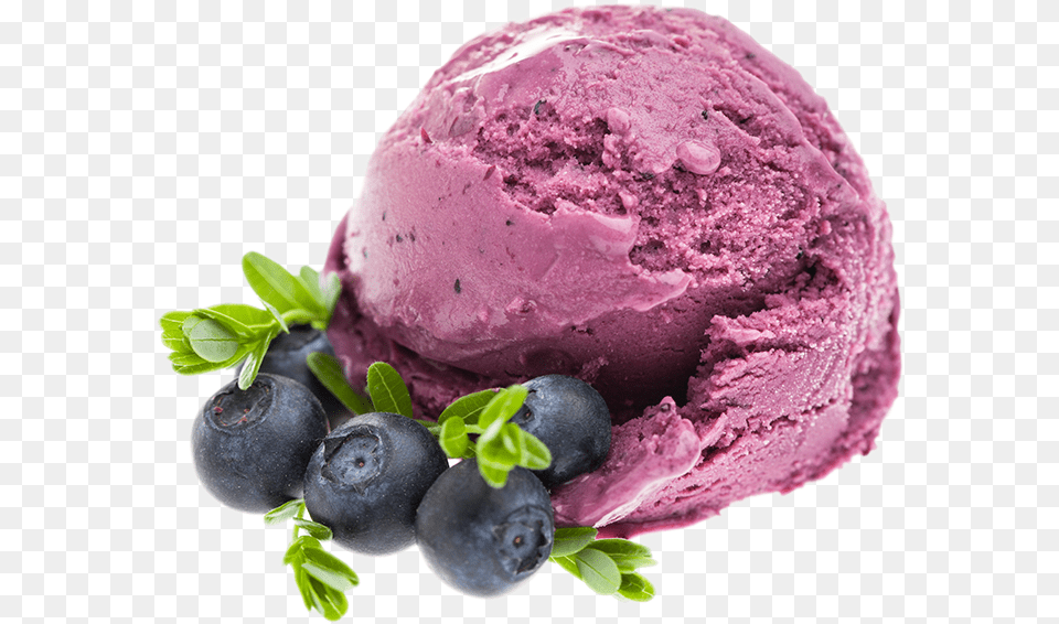 Blueberry Ice Cream, Berry, Plant, Ice Cream, Fruit Free Transparent Png