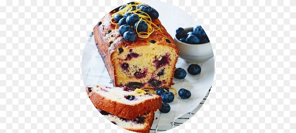 Blueberry Loaf Pic Blueberry And Lemon Curd Yoghurt Cake, Berry, Produce, Food, Fruit Png Image