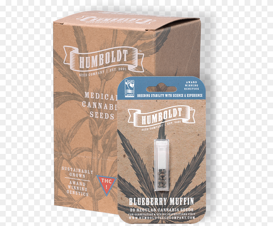 Blueberry Muffin 10 Feminized Retail Box Bm 10 F Rb Humboldt Seed Company Pineapple Muffin, Bottle, Aftershave, Cardboard, Carton Free Png Download