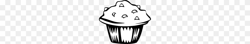 Blueberry Muffin, Cake, Cream, Cupcake, Dessert Png Image
