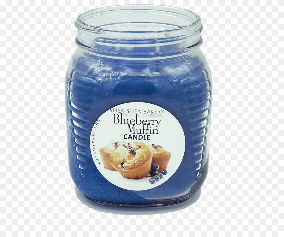 Blueberry Muffin Candle Dulce De Leche, Jar, Bread, Food, Berry Free Png