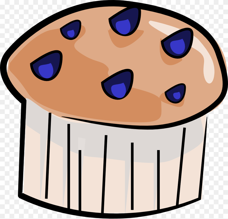 Blueberry Muffin Clipart, Dessert, Food, Cake, Cream Png