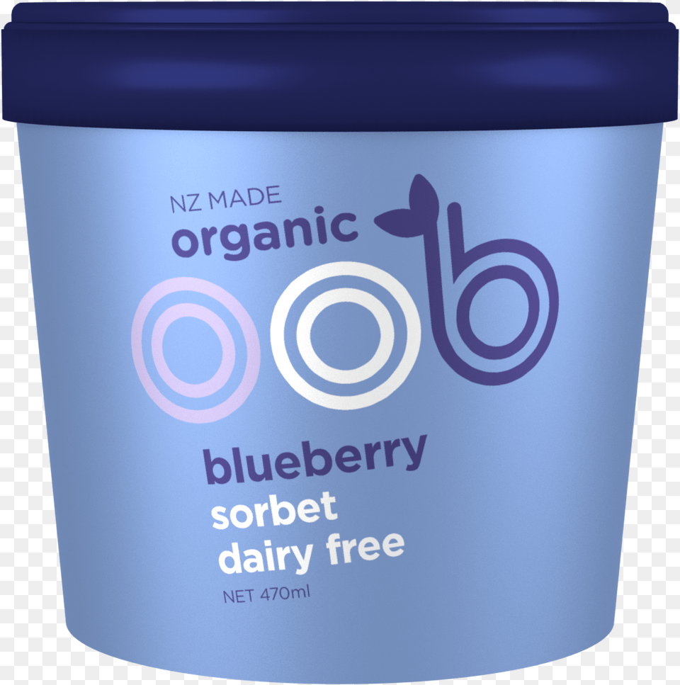 Blueberry Sorbet U2014 Oob Organic Blueberry Sobert Dairy 470ml, Cup, Dessert, Food, Yogurt Free Png Download