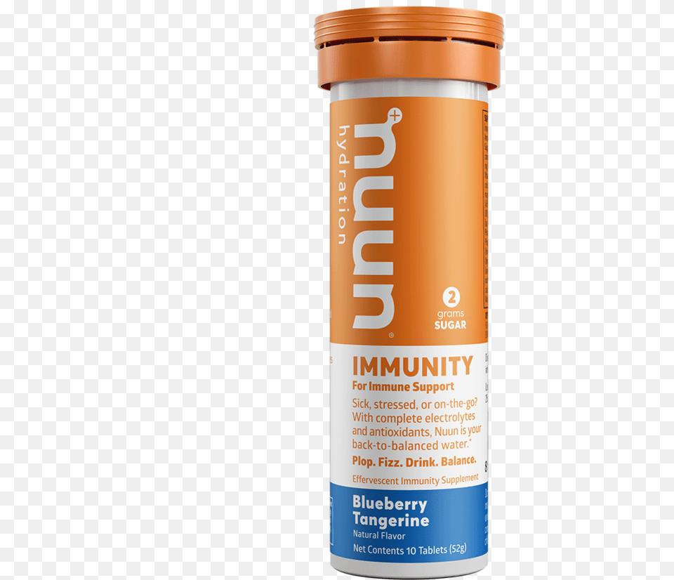 Blueberry Tangerine Immunity Hydration Tablets Nuun Immunity, Bottle, Shaker Free Png