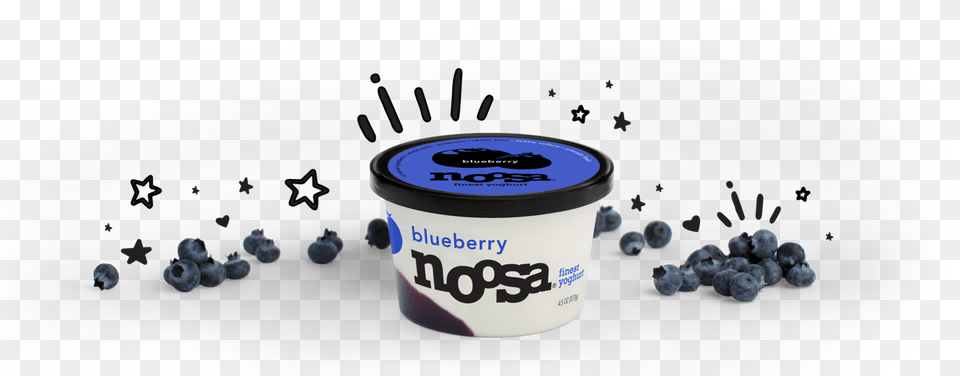 Blueberry Thrills Noosa Yoghurt, Berry, Produce, Plant, Fruit Free Png