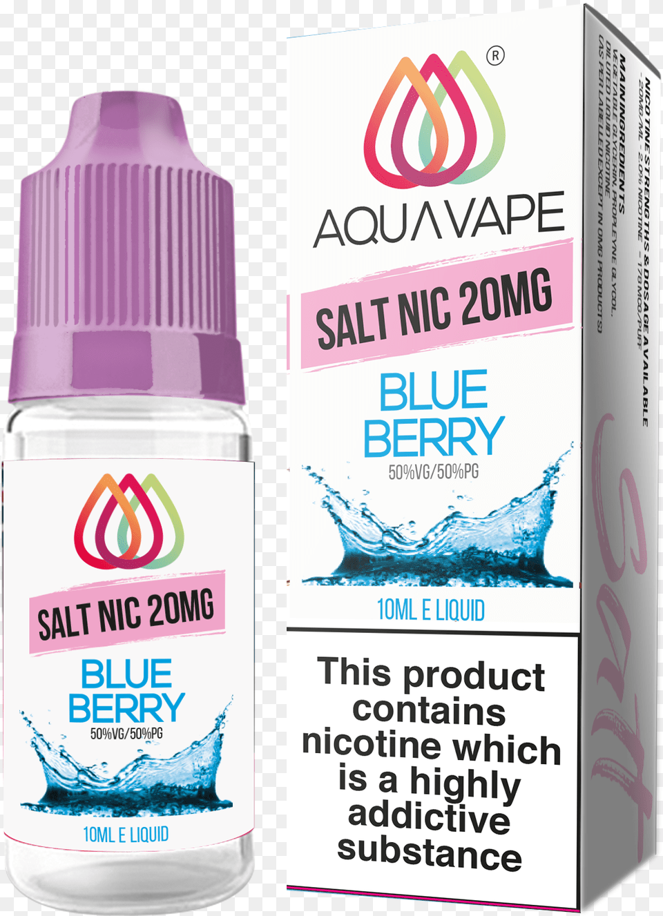 Blueberrytitle Nic Salt Liqua Lites, Bottle, Cosmetics, Perfume, Deodorant Png Image