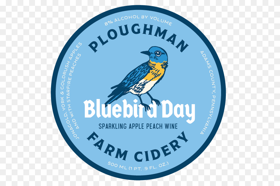 Bluebird Day Ploughman Cider, Animal, Bird, Logo, Jay Free Png Download