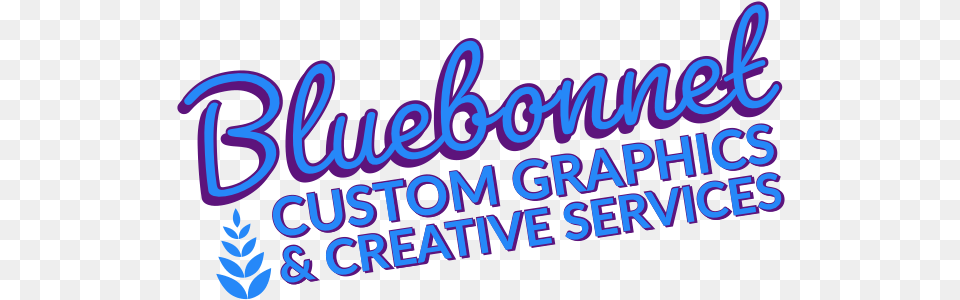 Bluebonnet Custom Graphics Language, Light, Purple, Neon, Text Free Png Download