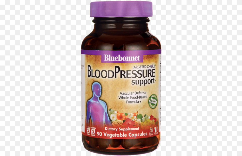 Bluebonnet Nutrition Targeted Choice Blood Pressure Bluebonnet Blood Pressure Support, Herbs, Plant, Herbal, Person Free Png Download