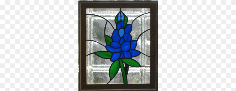 Bluebonnet Stained Glass, Art, Stained Glass Free Png