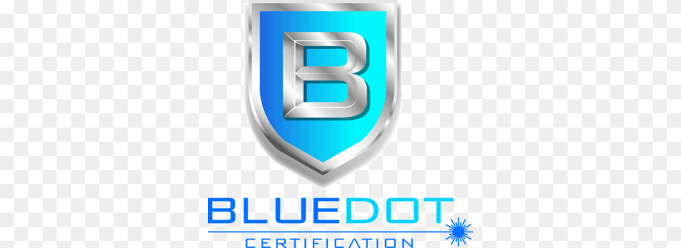 Bluedot Used Cosmetic Laser Certifications Emblem, Armor, Logo, Shield Png