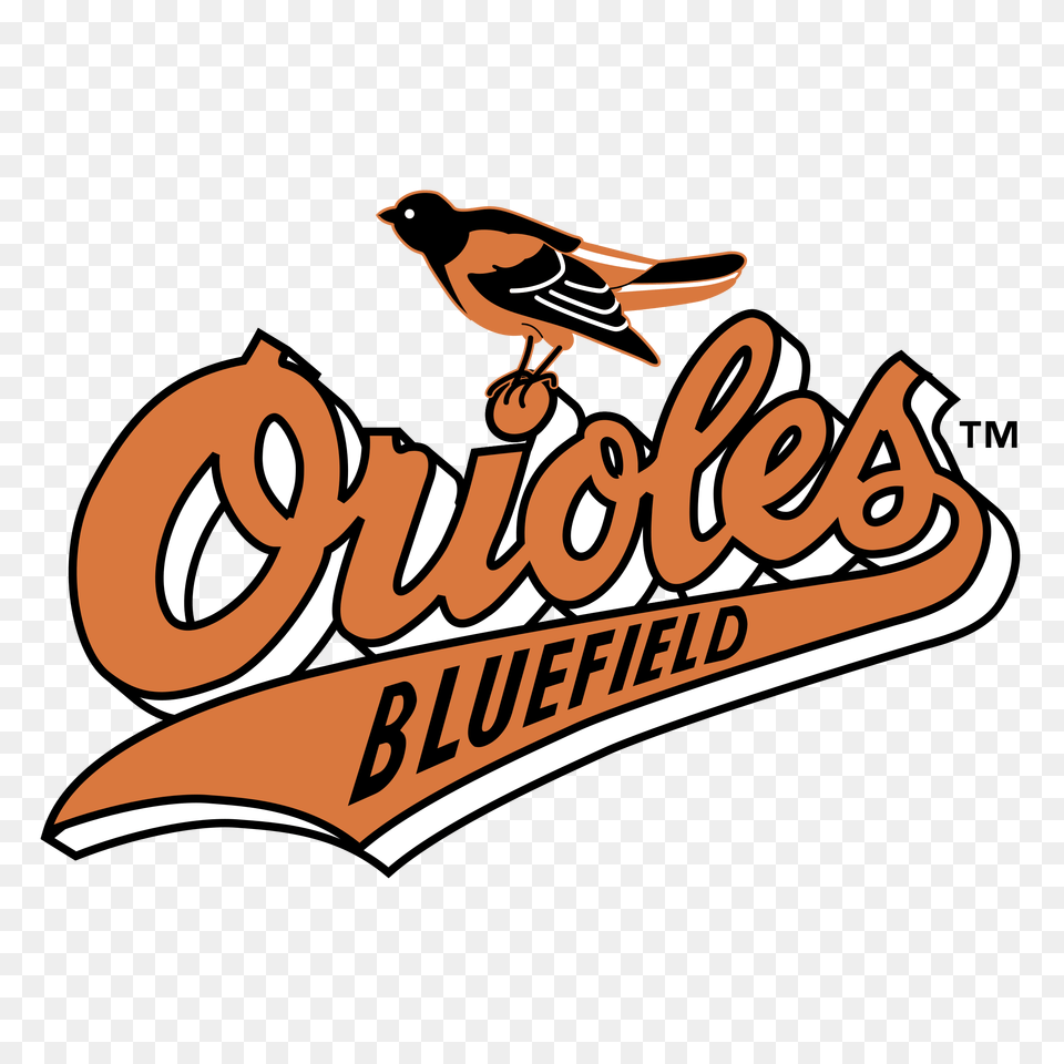 Bluefield Orioles Logo Vector, Animal, Bird, Text Free Transparent Png
