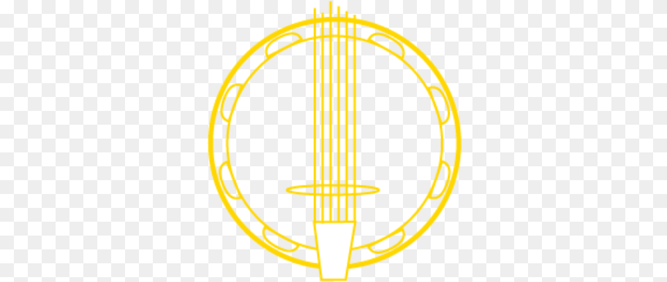 Bluegrass Band Emblem, Musical Instrument, Bow, Weapon, Banjo Png Image