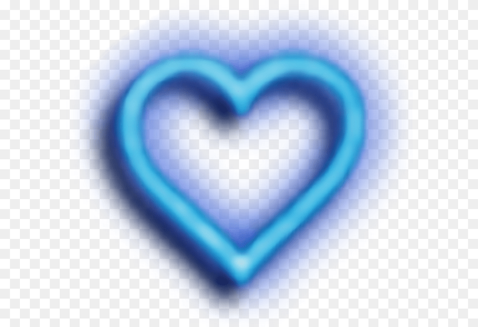 Blueheart Blue Heart Glow Clip Art Library Glowing Heart, Light, Neon, Person, Face Png Image