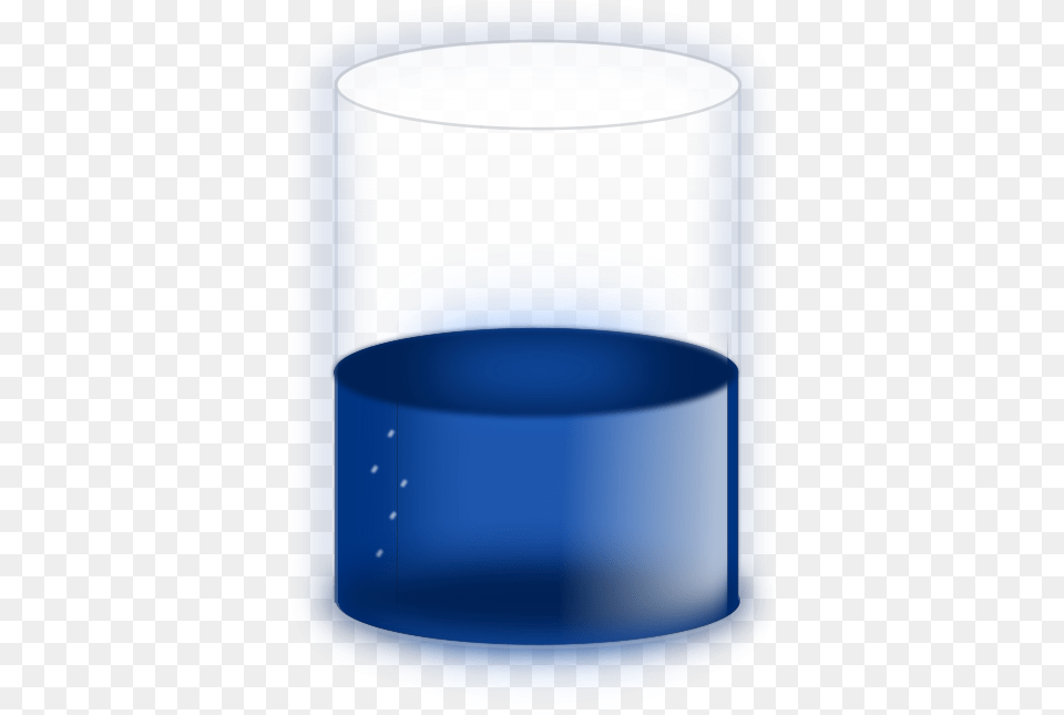 Blueliquidcylinder Half Filled Cylinder Clipart, Glass, Cup, Bottle, Shaker Free Png Download