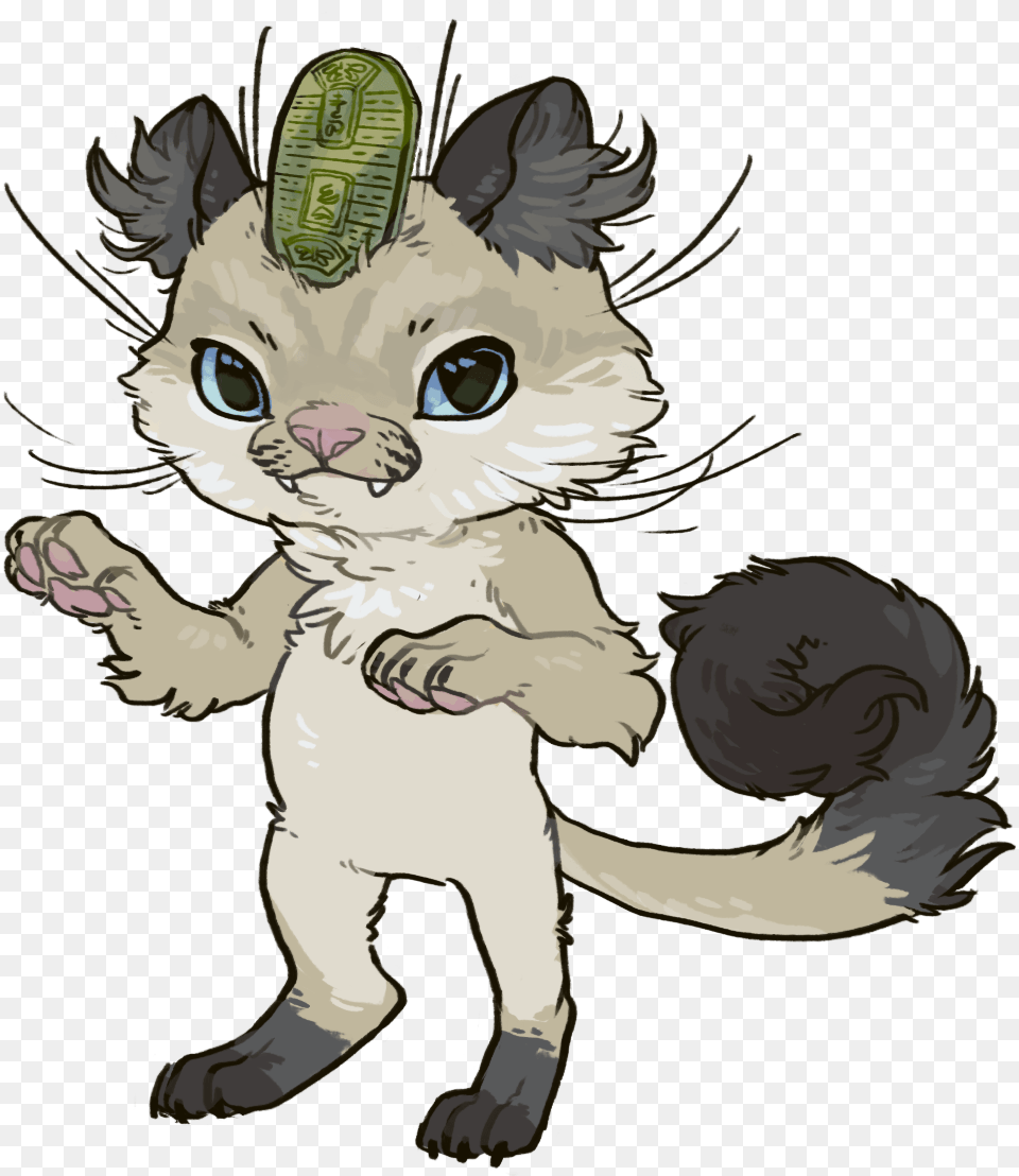 Bluepoint Meowth Cartoon, Baby, Person, Art, Face Png Image