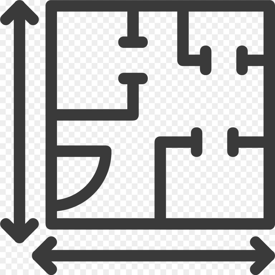 Blueprint With Square Feet Measurements Icon Icon For Square Feet Free Transparent Png