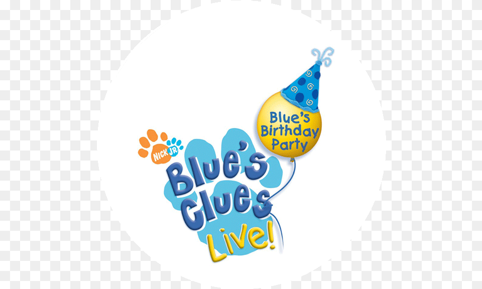 Blues Clues Blues Clues Birthday Party Live Clues, Clothing, Hat, Party Hat, People Png