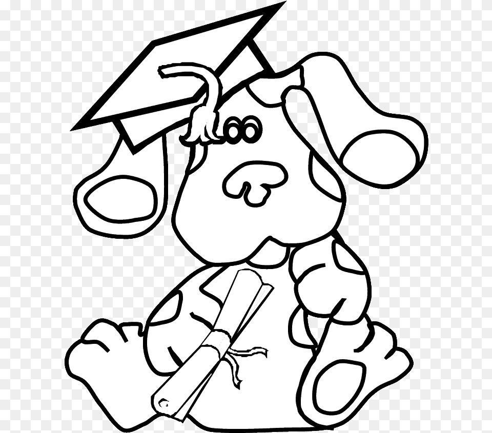 Blues Clues Christmas Coloring Pages Preschool Graduation Coloring Page, People, Person, Stencil, Baby Free Transparent Png