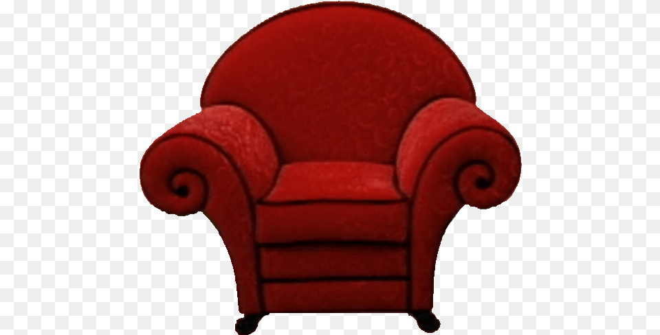 Blues Clues Upholstered Red Thinking From Indianaonline Blues Clues Felt Frame, Chair, Furniture, Armchair Png