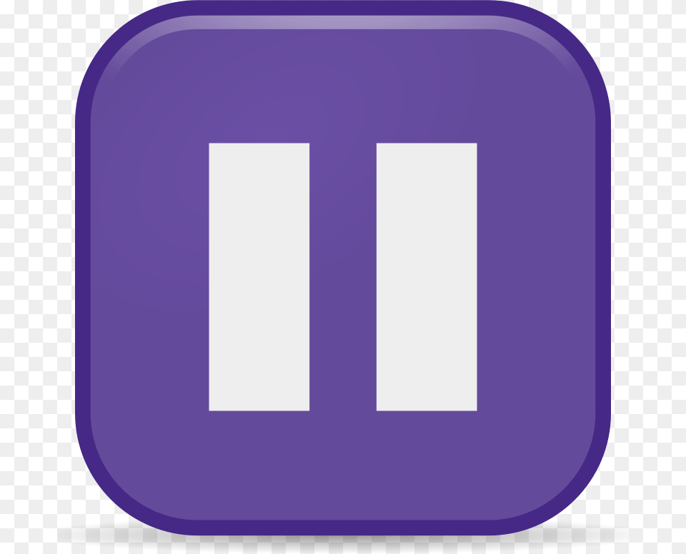 Bluesquarepurple Purple Pause Icon Png