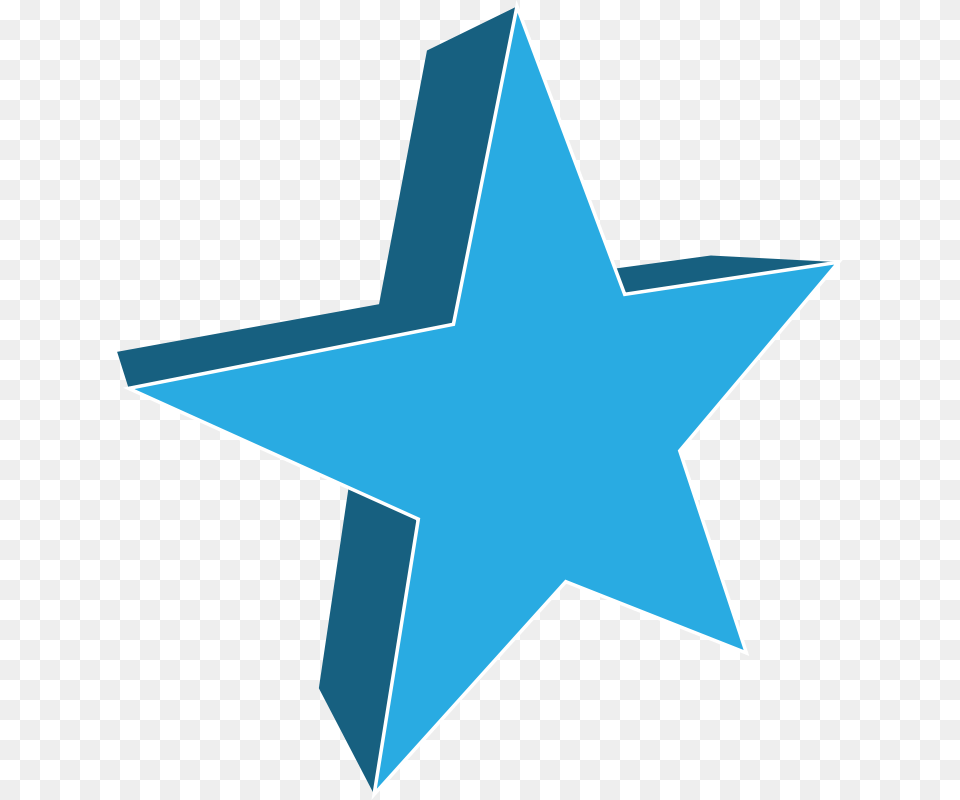 Bluestarsymmetry 2 D Star, Star Symbol, Symbol Free Png Download