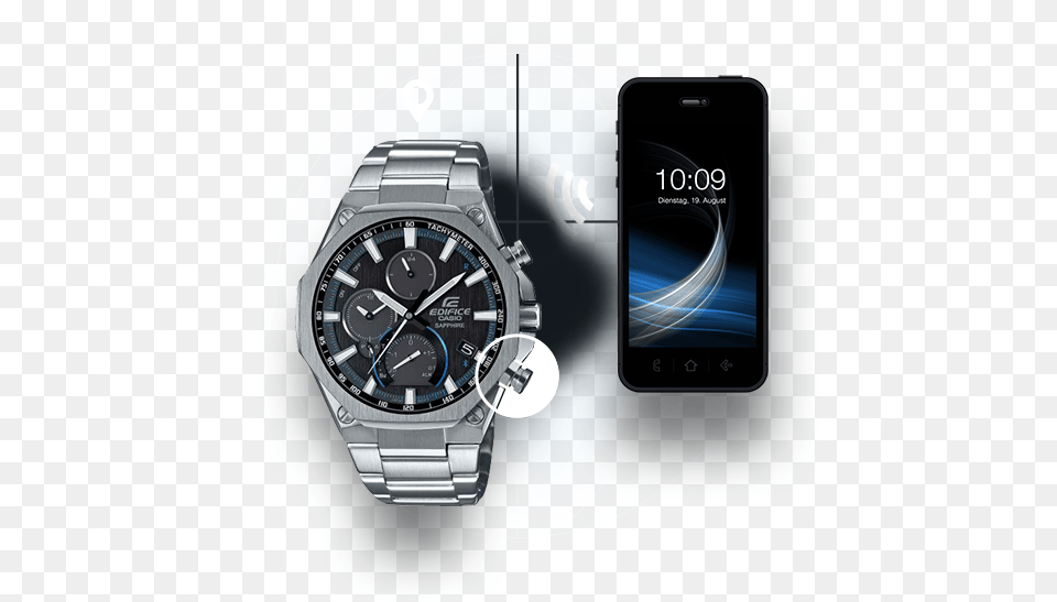 Bluetooth Edifice State Oftheart Technology Edifice Casio Eqb 1100yd 1ajf, Arm, Body Part, Person, Wristwatch Png Image