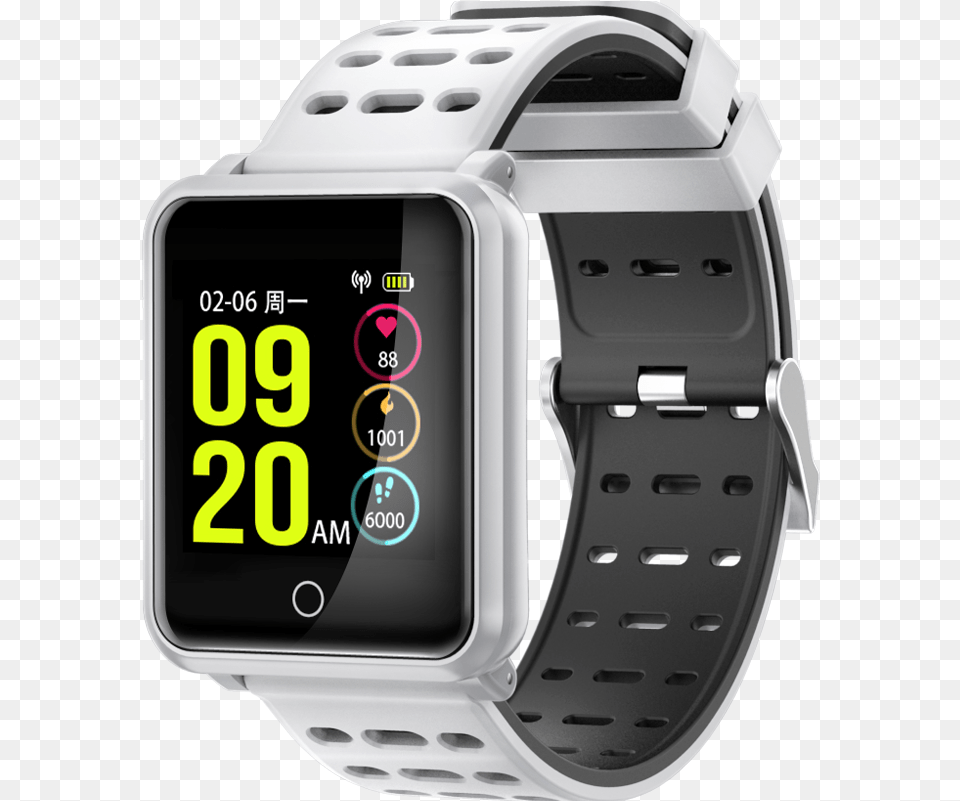 Bluetooth Heart Rate Blood Pressure Fitness Smartwatch Monitor Cardiaco De Pulso, Wristwatch, Camera, Electronics, Arm Free Transparent Png