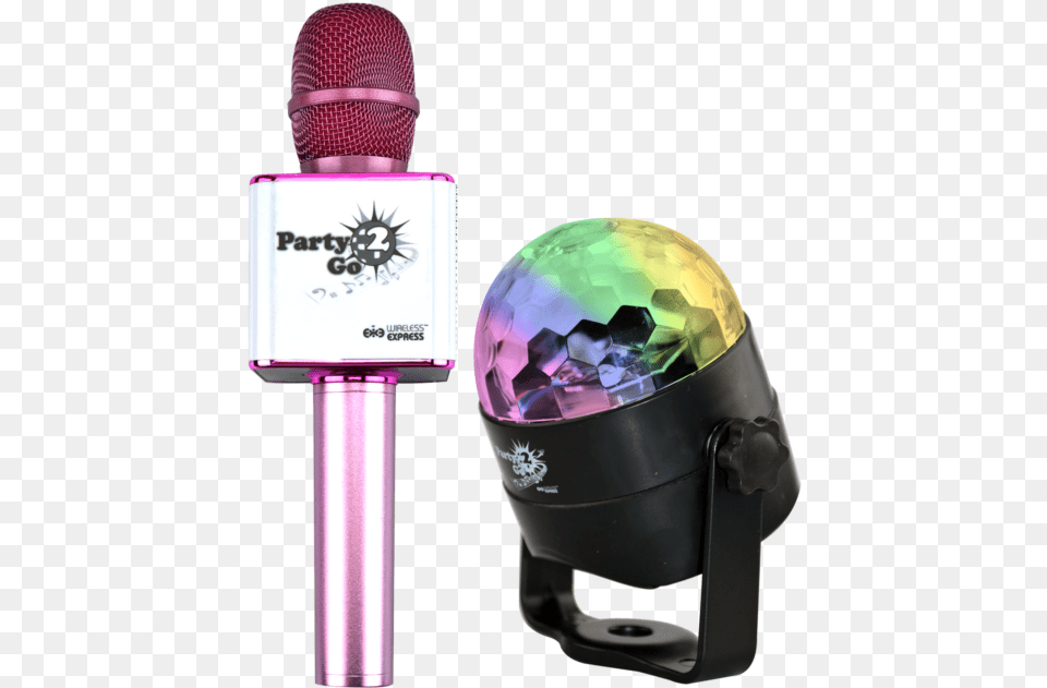 Bluetooth Karaoke Microphone Party2go Bluetooth Karaoke Microphone And Disco Ball Set, Electrical Device, Helmet Free Transparent Png