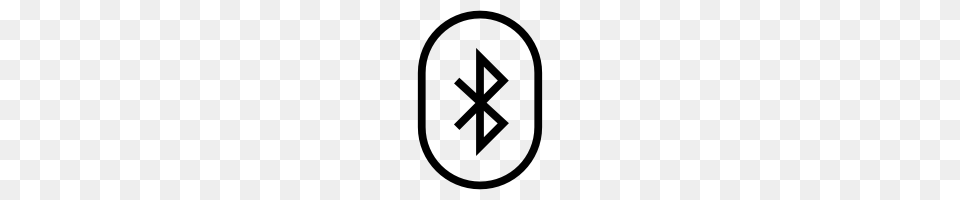 Bluetooth Logo Icons Noun Project, Gray Free Png