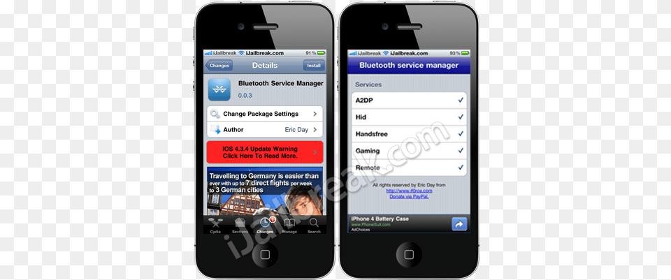 Bluetooth Service Manager Grouptones Ios Jailbreaking, Electronics, Mobile Phone, Phone, Text Free Png