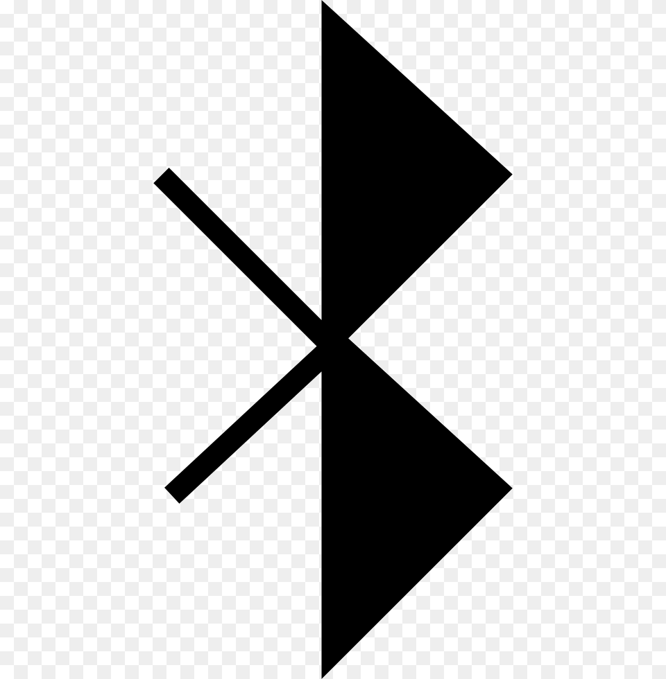 Bluetooth Symbol Icon Free Download, Triangle, Cross Png Image