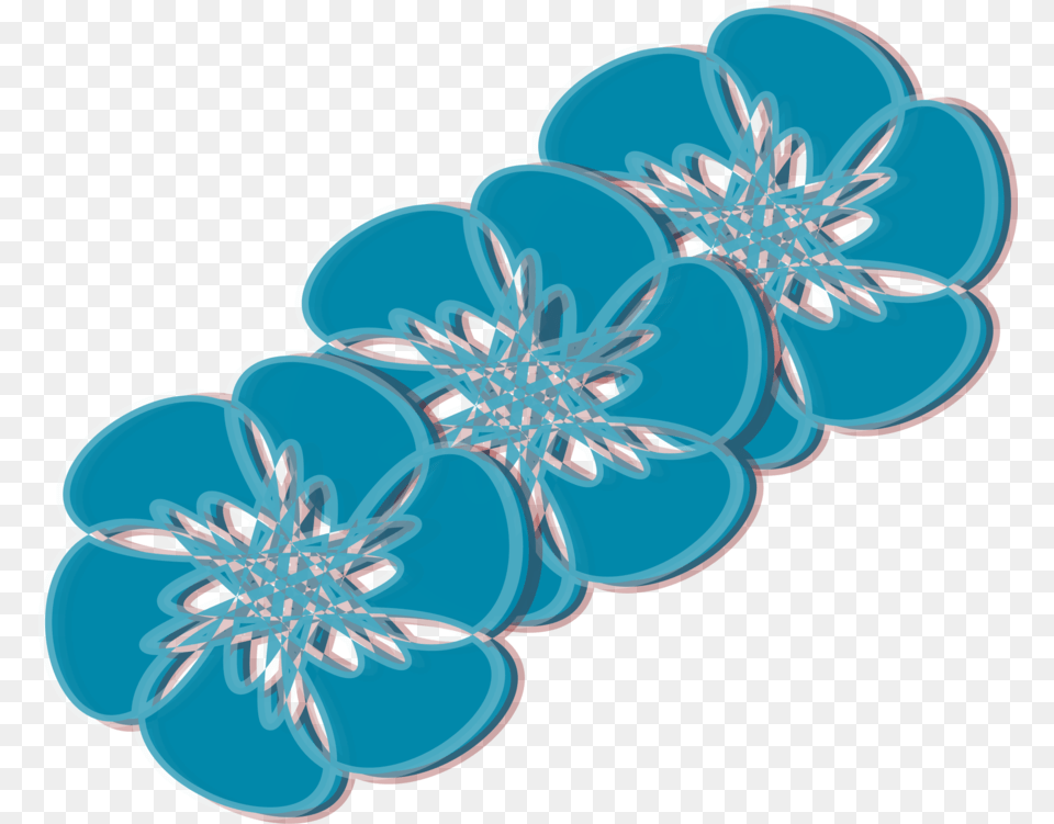 Blueturquoiseflower Clipart Royalty Svg Clip Art, Pattern, Accessories, Ammunition, Grenade Free Png