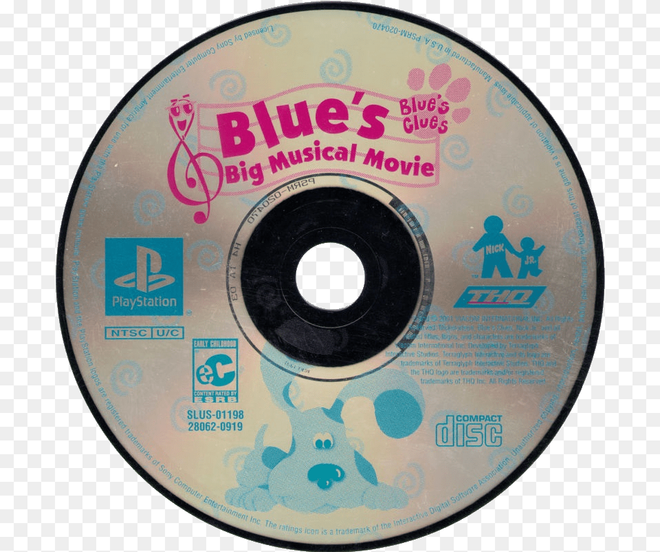 Blueu0027s Clues Blues Clues Blues Big Musical Movie Bear Inthe Big Blue House Dvd Disc, Disk Free Png
