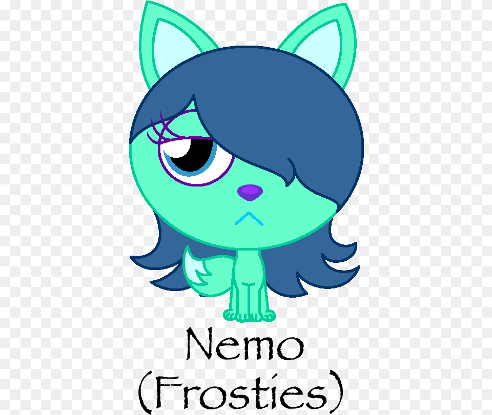 Bluiethefoxoid Moshling Oc Nemo The Emo Vixen Moshi Monsters Oc, Book, Publication, Baby, Person Png Image