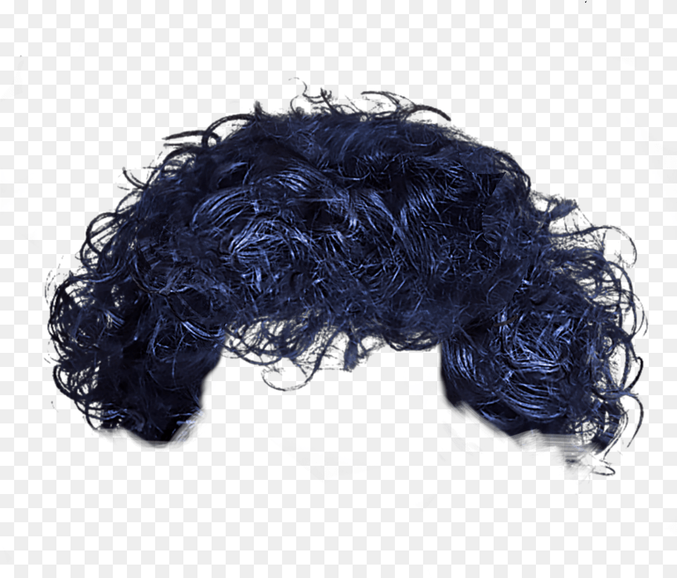 Bluish Cobaltblue Curlyhair Wig Curly Hair Lace Wig, Adult, Female, Person, Woman Free Transparent Png