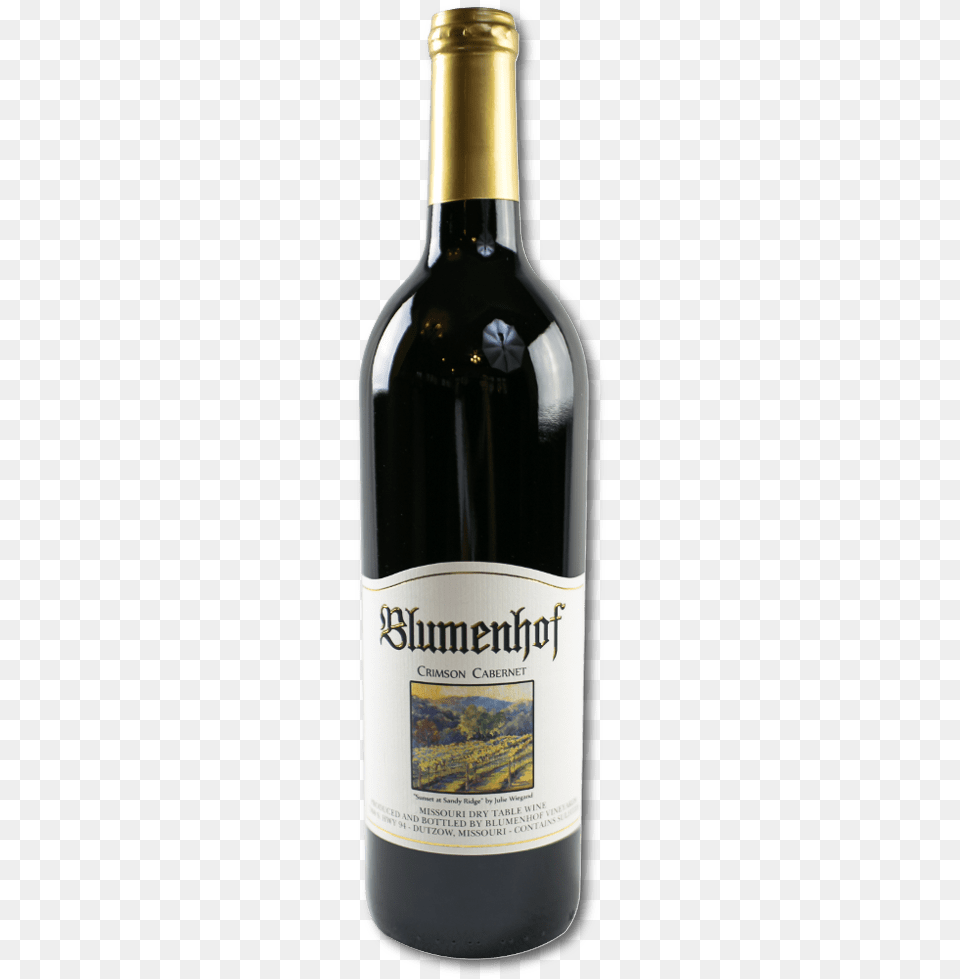 Blumenhof Winery Dry Red Lassen Peak Winery Merlot, Alcohol, Beer, Beverage, Bottle Png Image